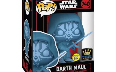 New Star Wars Funko Pop! Darth Maul Glow-in-the-Dark Hologram Specialty Series Bobble Head Toy available!