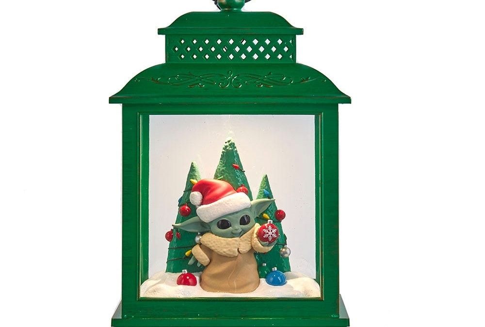 New The Mandalorian The Child (Grogu) 10-Inch Battery-Operated Light-Up Lantern Table Piece available!