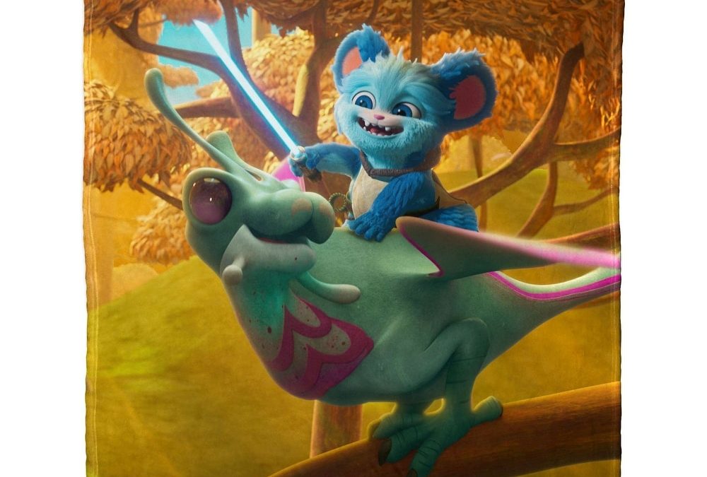 New Star Wars Young Jedi Adventures High Flying Heroics Silk Touch Throw Blanket available!