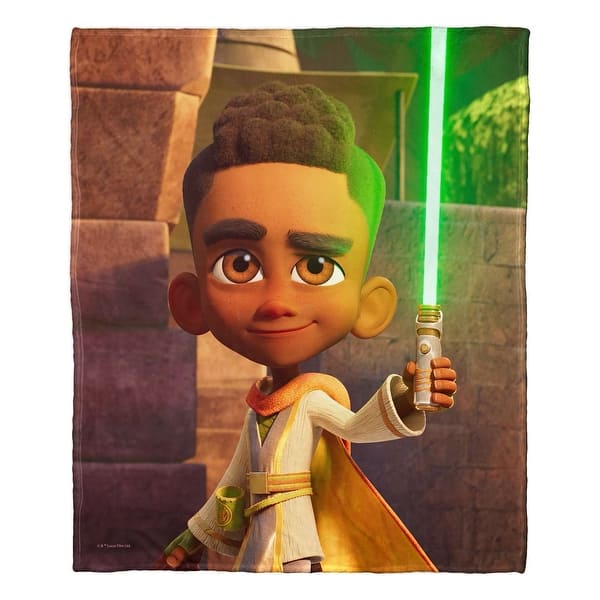New Star Wars Young Jedi Adventures Kai Brightstar "Future Jedi Knight" Silk Touch Throw Blanket available!