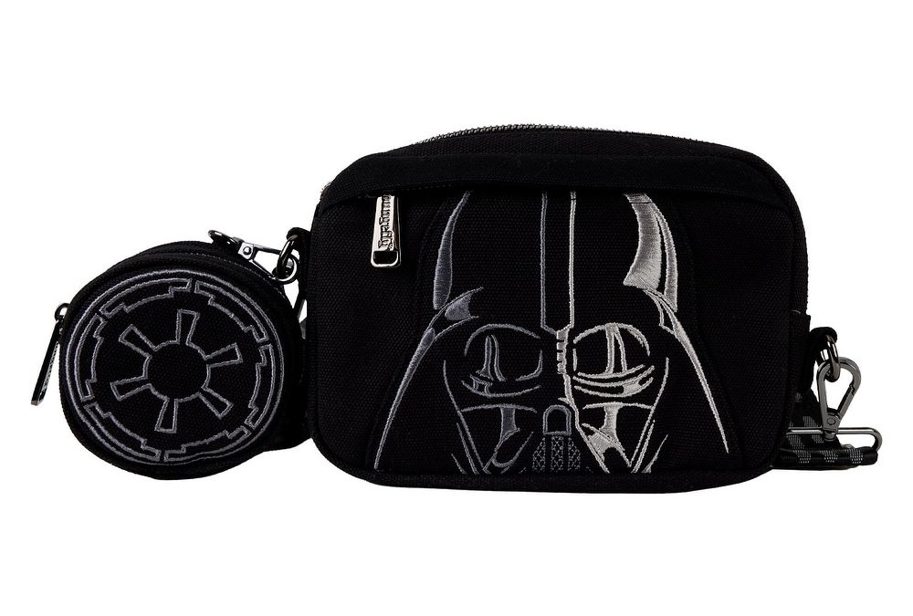 New Star Wars Darth Vader Canvas Sling Crossbody Bag with Coin Bag available now!