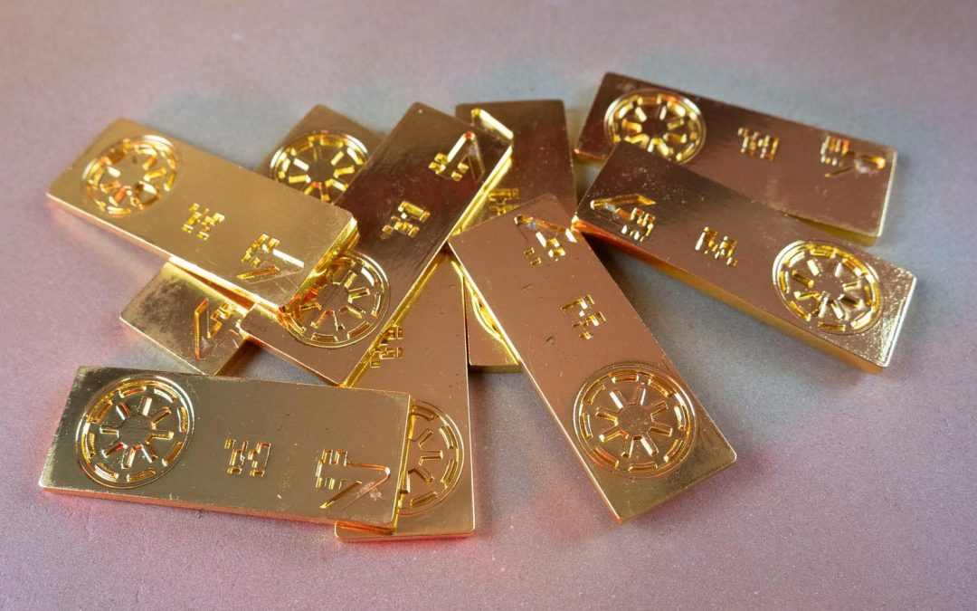 New Star Wars Skeleton Crew At Attin Old Republic Solid Gold Metal Credits Inspired Prop available now!