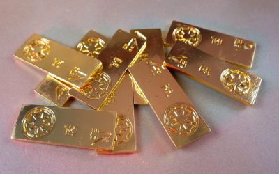 New Star Wars Skeleton Crew At Attin Old Republic Solid Gold Metal Credits Inspired Prop available now!