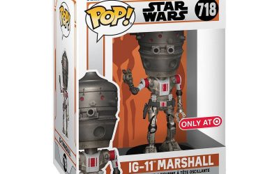 New The Mandalorian IG-11 Marshall Funko Pop! Bobble Head Toy available now!
