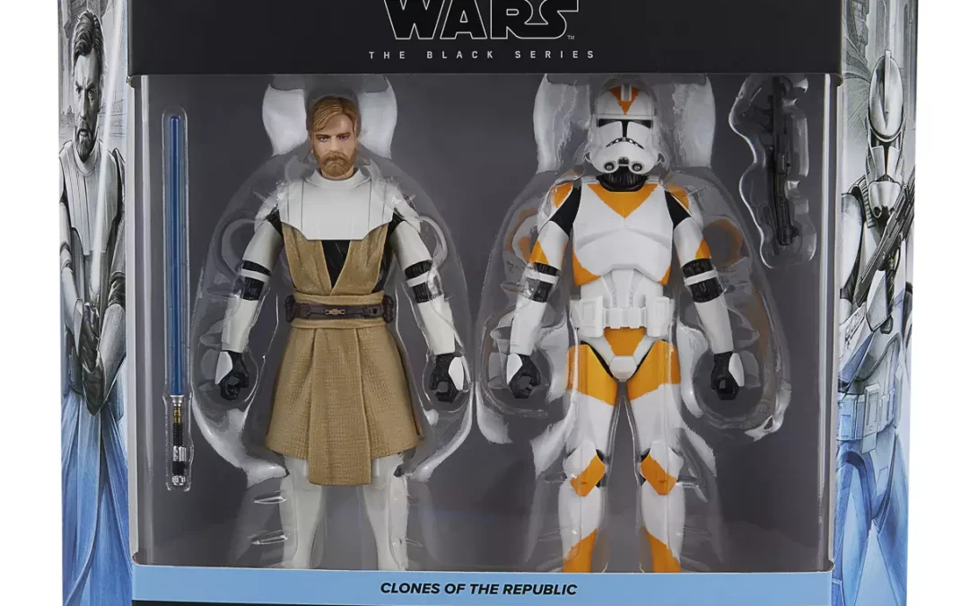 New Star Wars The Clone Wars Obi-Wan Kenobi & Clone Trooper (212th) Black Series Figure Set available!