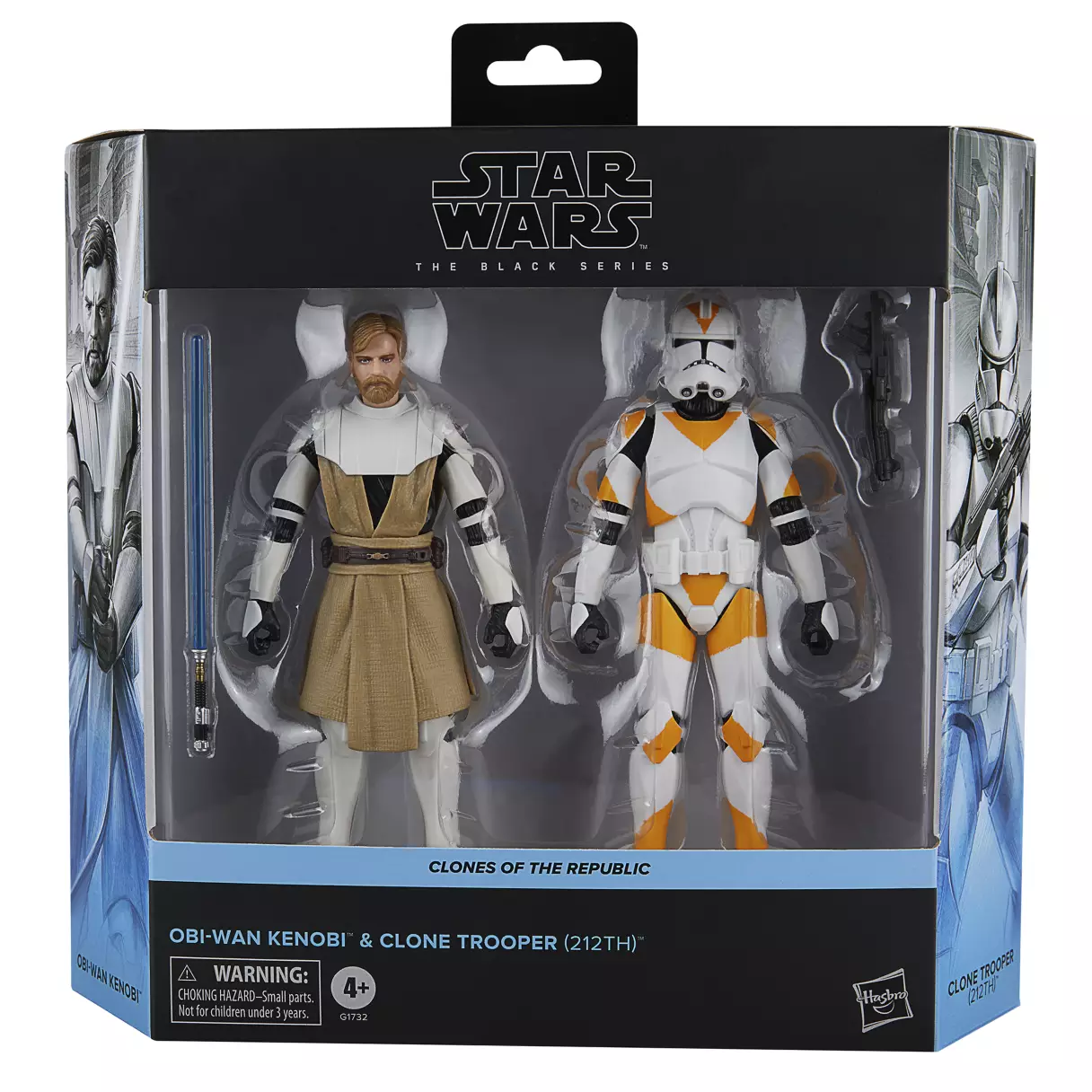 SWTCW Obi-Wan Kenobi & Clone Trooper (212th) Black Series Figure Set 1
