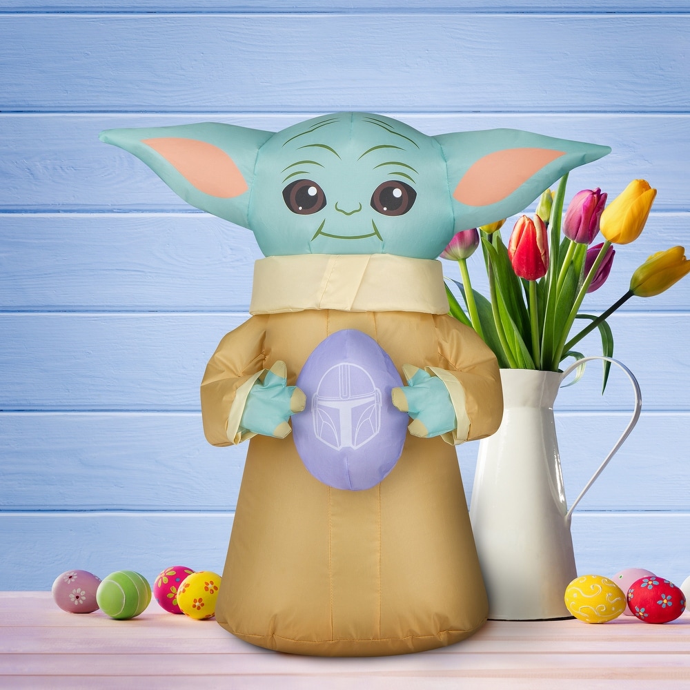 TM The Child (Grogu) 18 in. Inflatable Character Easter Decoration 1