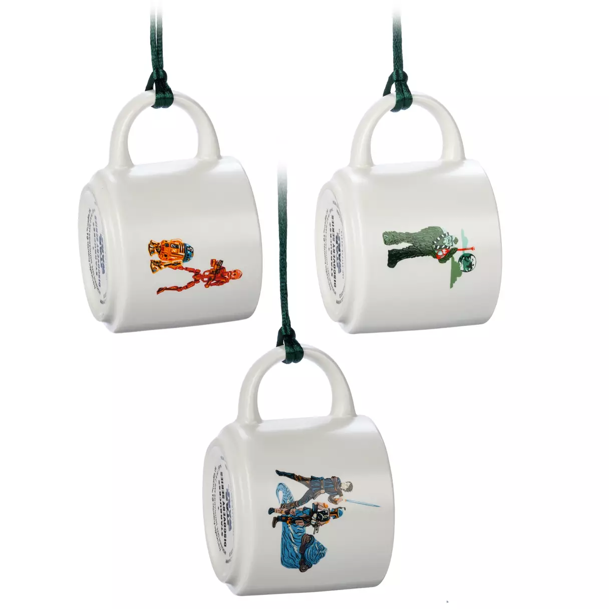 SW Tatooine, Kashyyyk and Geonosis Starbucks Mug Ornament Set 3