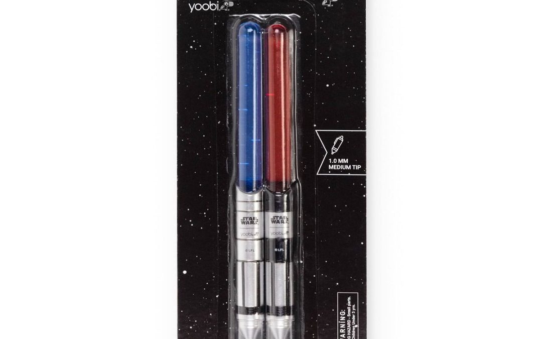 New Star Wars Lightsaber Molded Pens Writing Set 2-Pack available now!