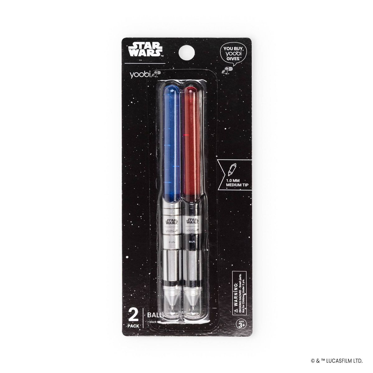 SW Lightsaber Molded Pens Writing Set 2-Pack 1