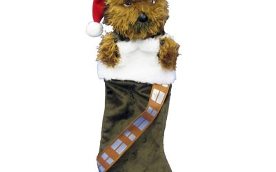 New Star Wars Chewbacca Plush Head 19" Christmas Stocking available now!