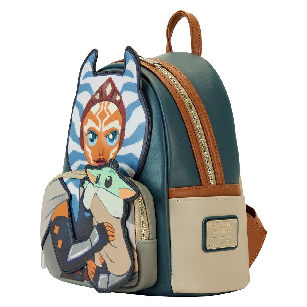 TM Ahsoka Holding The Child (Grogu) Mini Backpack 2