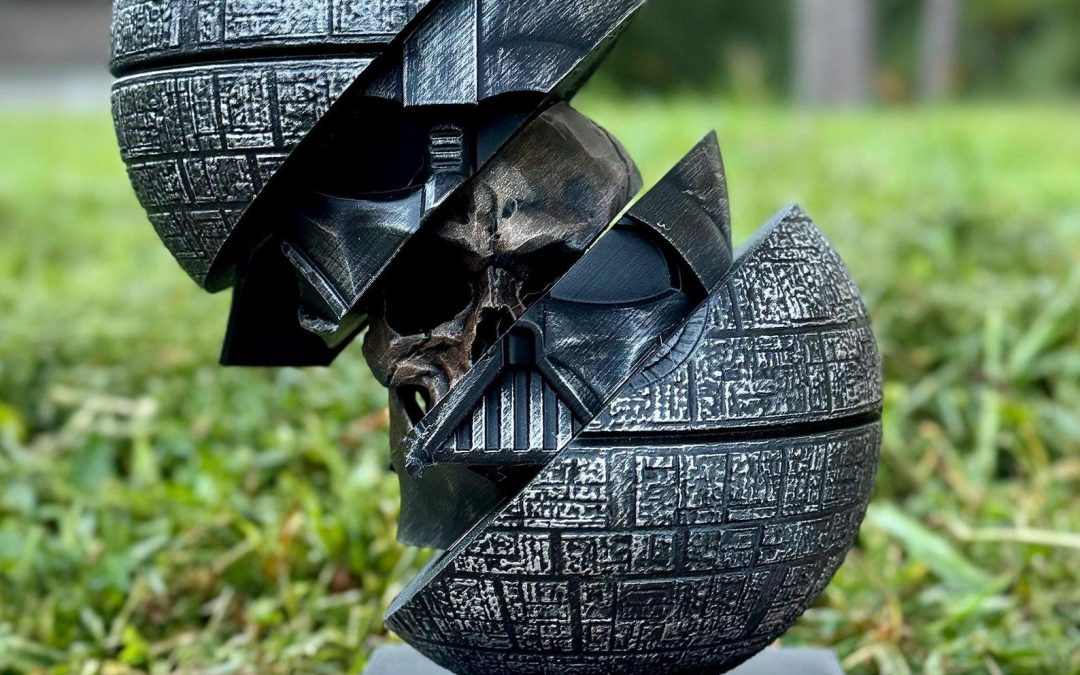 New Star Wars Death Star Darth Vader Skull Figurine available now!