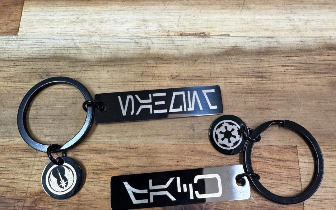 New Star Wars Inspired Custom Keychain Name Tag available now!