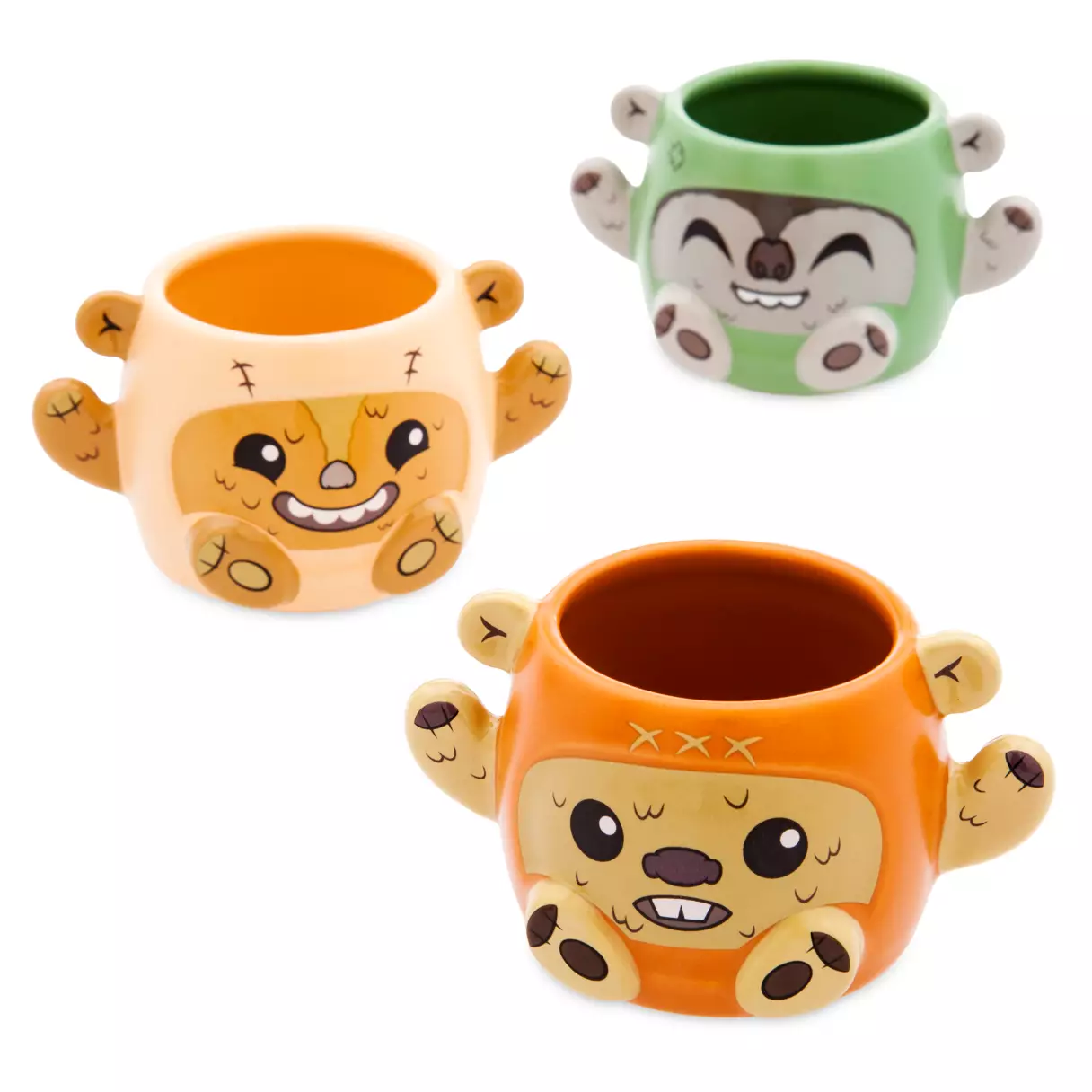 SW Ewok Espresso Figural Mug Set 2