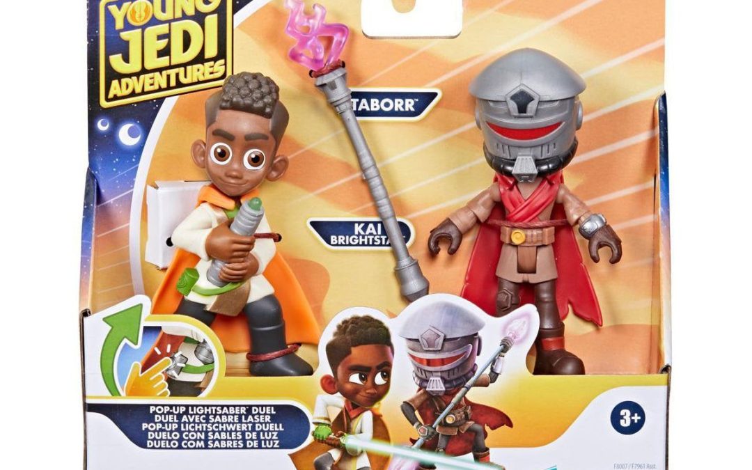 New Star Wars Young Jedi Adventures Pop-Up Lightsaber Duel Kai & Taborr Figure 2-Pack Set available!