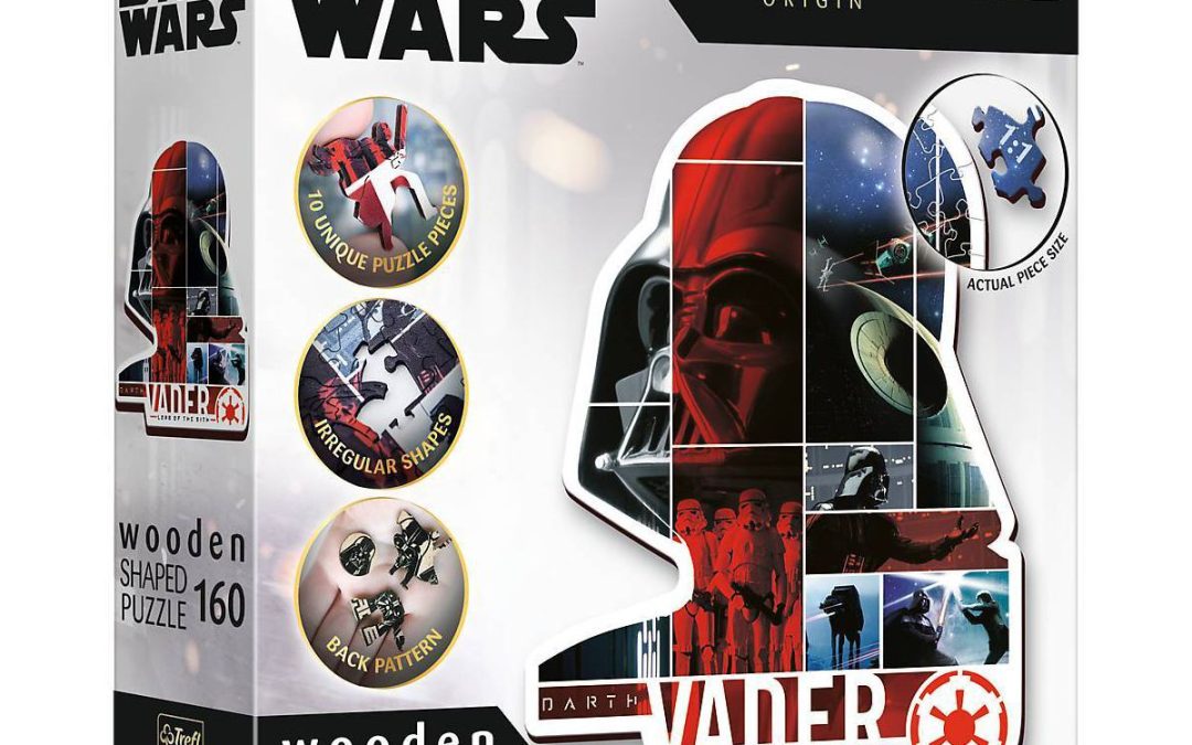 New Star Wars Darth Vader Wooden Shaped 160pc Puzzle available now!