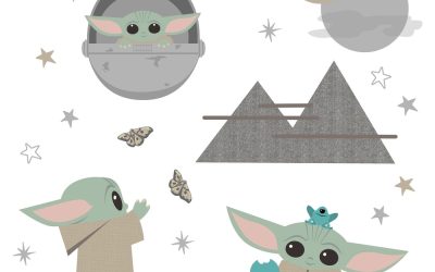 New The Mandalorian The Child (Grogu) Wall Decal Sticker 4-Pack available now!