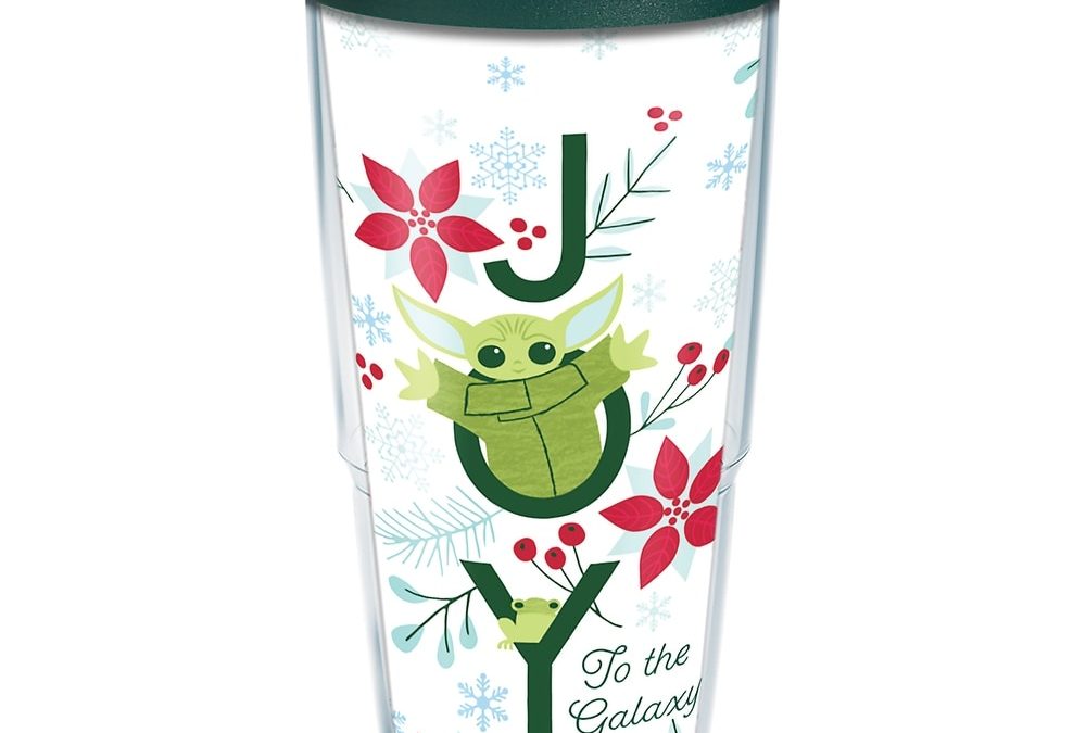 New The Mandalorian The Child (Grogu) Christmas Holiday Joy Double Walled Insulated Travel Tumbler available!