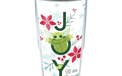 New The Mandalorian The Child (Grogu) Christmas Holiday Joy Double Walled Insulated Travel Tumbler available!