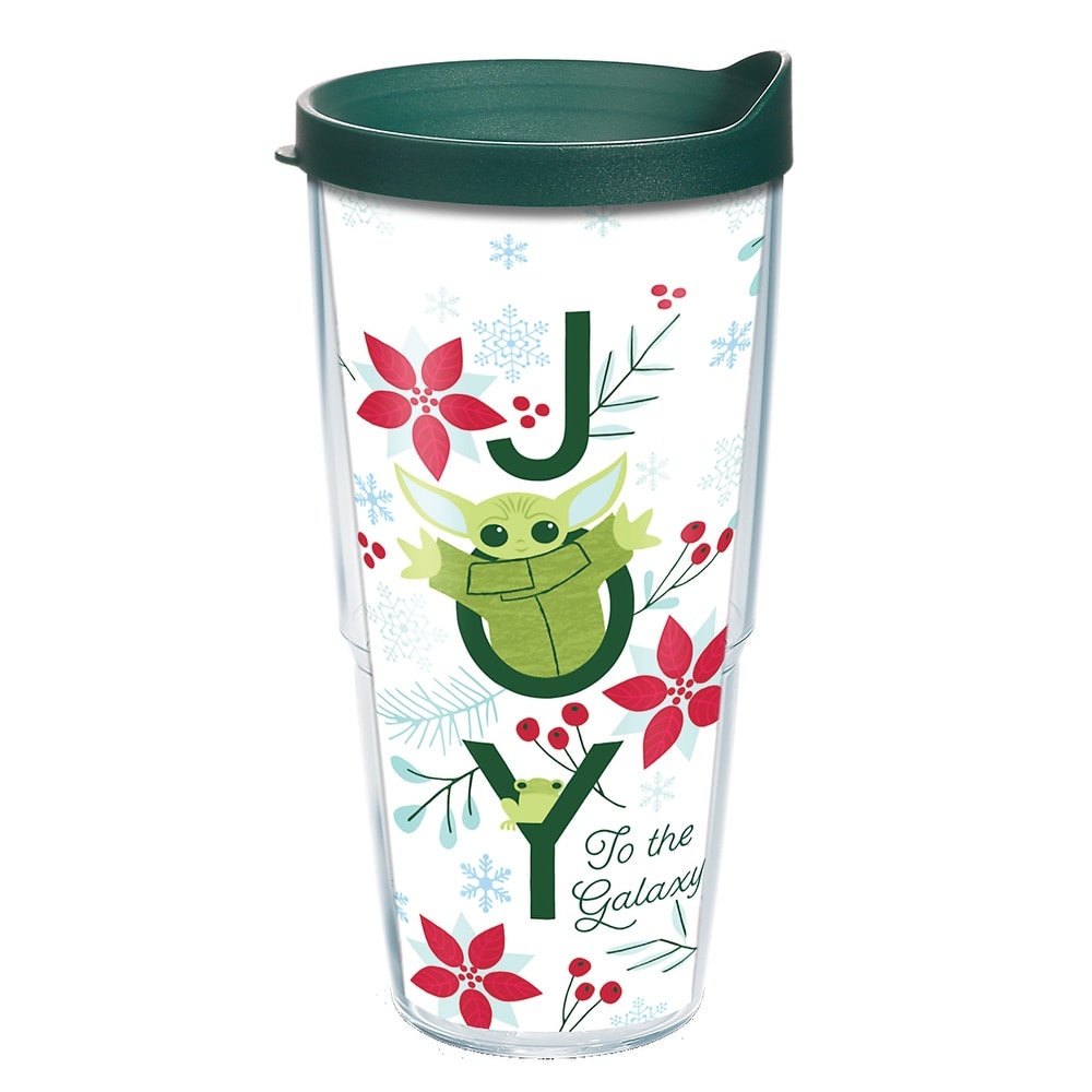 TM The Child (Grogu) Christmas Holiday Joy Double Walled Insulated Travel Tumbler 1