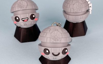 New Star Wars Death Star Fidget Clicker Cute Desk Decor Keychain Accessory available now!
