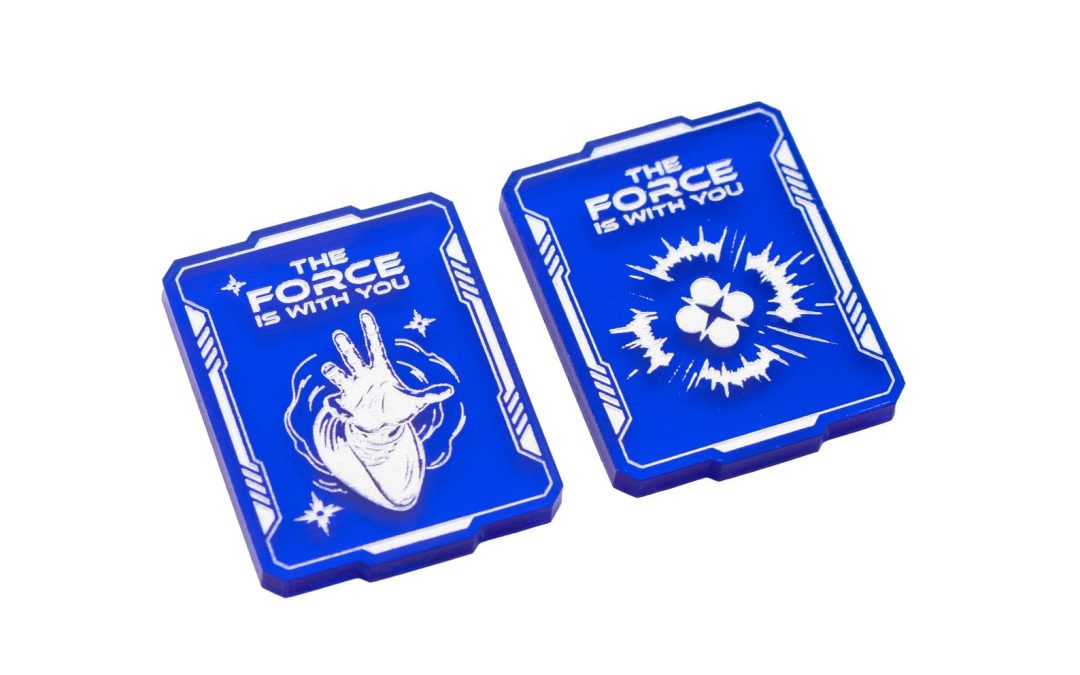 New Star Wars STRATA STRIKE Single-Sided Blue Force Transparent Acrylic Tokens available now!