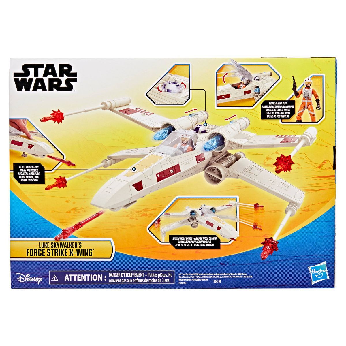 ANH Epic Hero Series X-Wing Figure Vehicle Toy Play Set 2