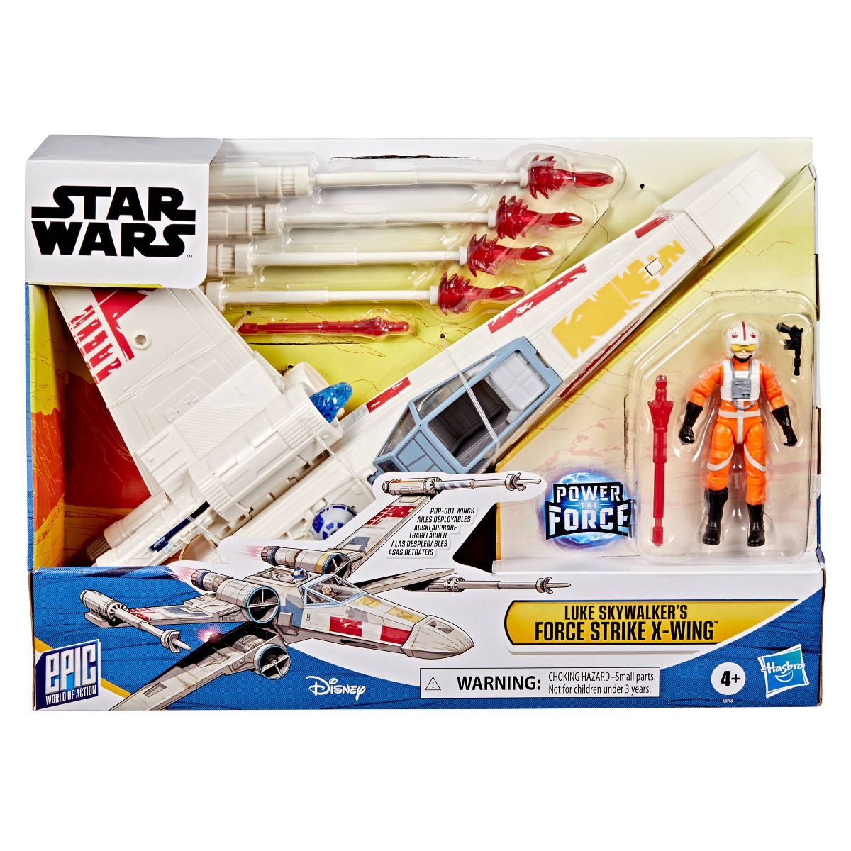 ANH Epic Hero Series X-Wing Figure Vehicle Toy Play Set 1