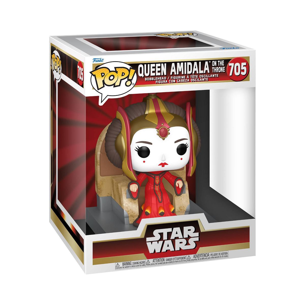 TPM Funko Pop! Queen Amidala on the Throne Deluxe Bobble Head Toy 1