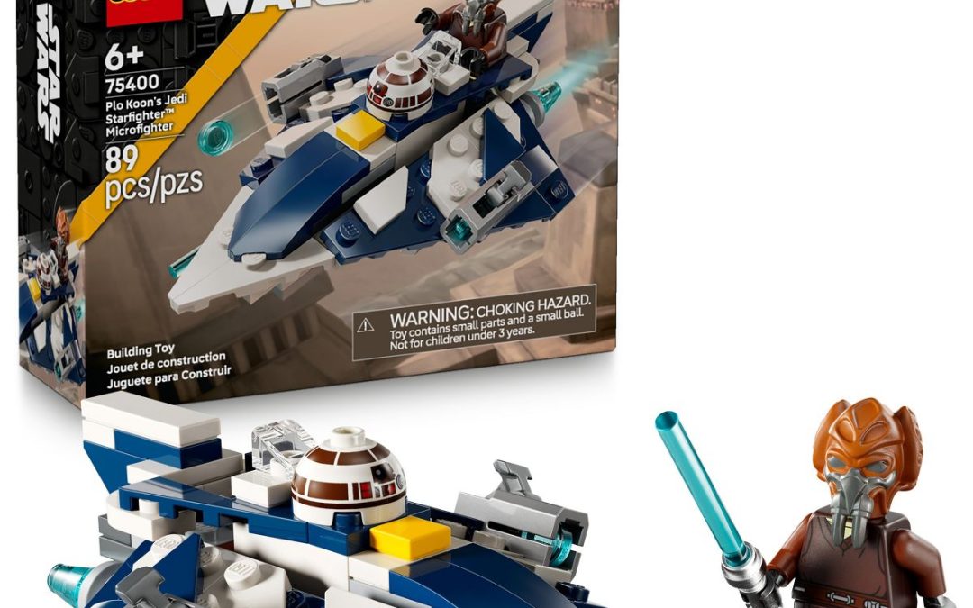 New Star Wars The Clone Wars PloKoon's Jedi Starfighter Microfighter Lego Set available now!