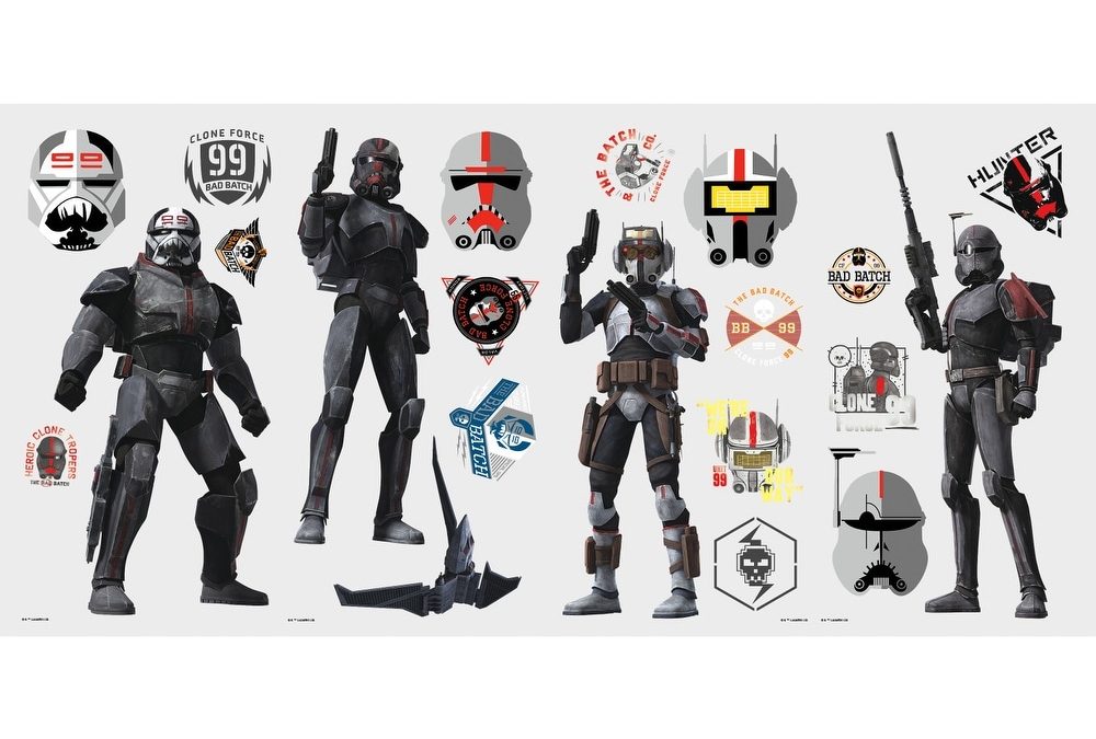 New The Bad Batch Peel and Stick Wall Decal Sticker Set available now!