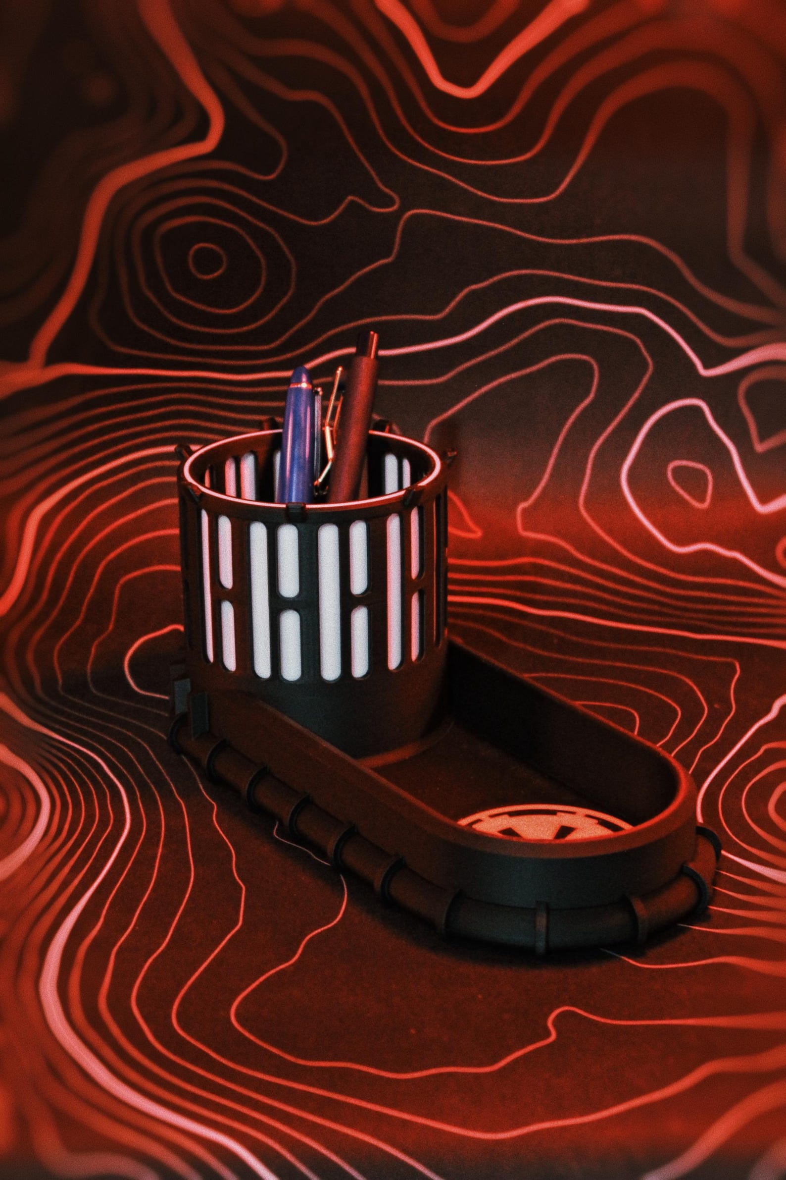 SW Imperial Galactic Empire Inspired Original Office Decor Desk Organizer 3