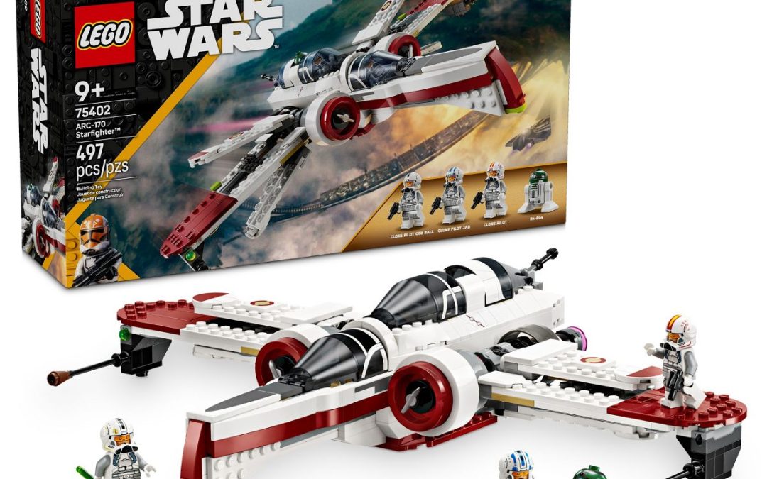 New Revenge of the Sith RC-170 Starfighter Spaceship Lego Set available now!