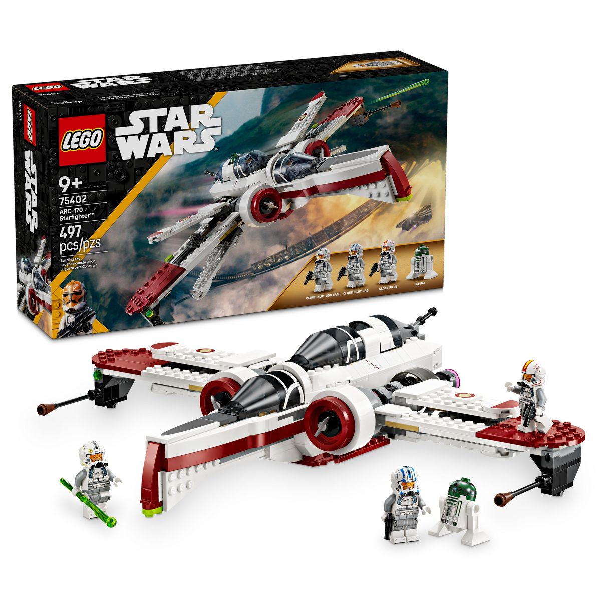 ROTS RC-170 Starfighter Spaceship Lego Set 1
