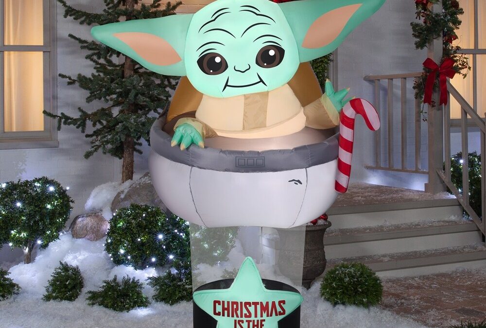 New The Mandalorian The Child (Grogu) in Pod Christmas Airblown Inflatable available now!
