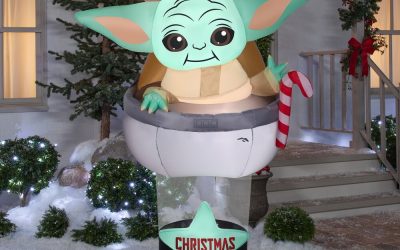 New The Mandalorian The Child (Grogu) in Pod Christmas Airblown Inflatable available now!