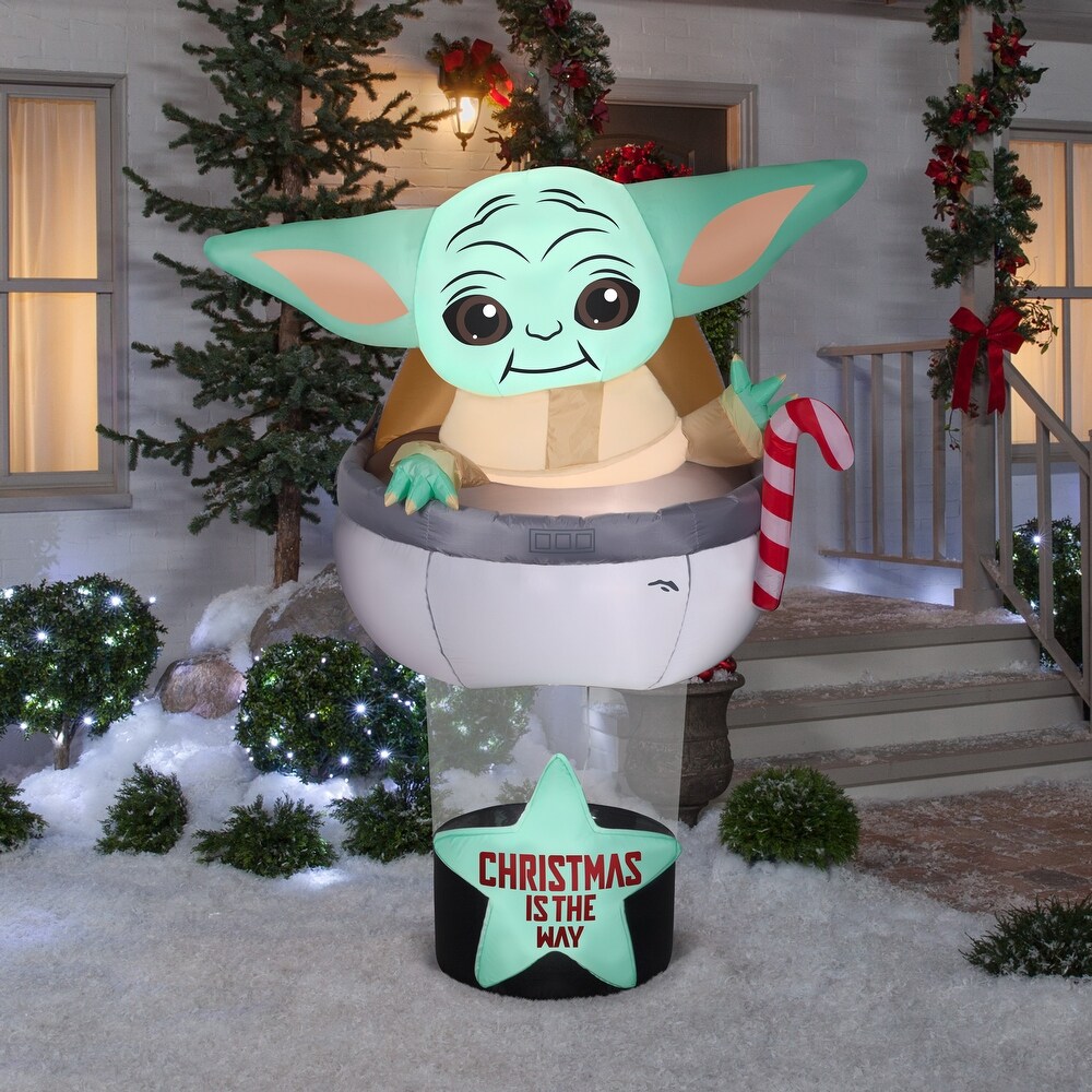 TM The Child (Grogu) in Pod Christmas Airblown Inflatable 1