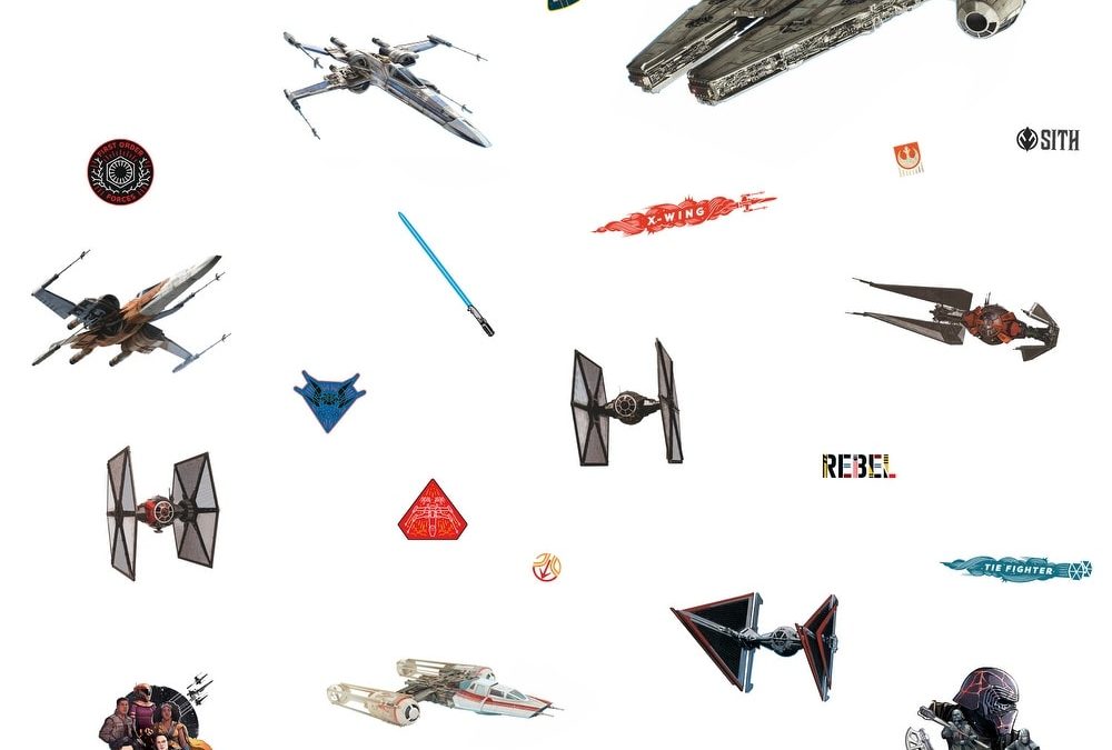 New The Rise of Skywalker Galactic Ships Wall Decals Set available now!