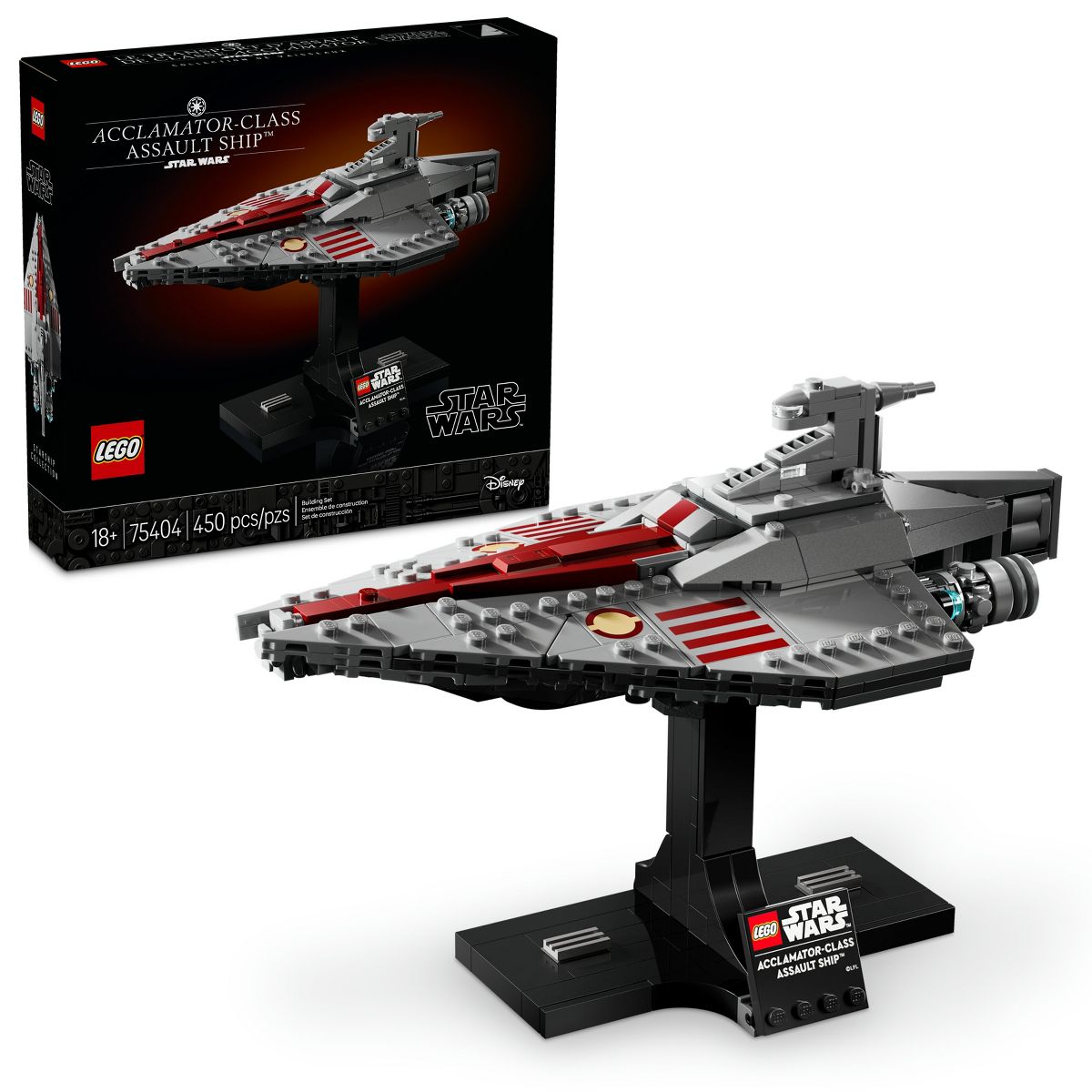 SW Acclamator-Class Assault Ship Buildable Spaceship Model Lego Set 1