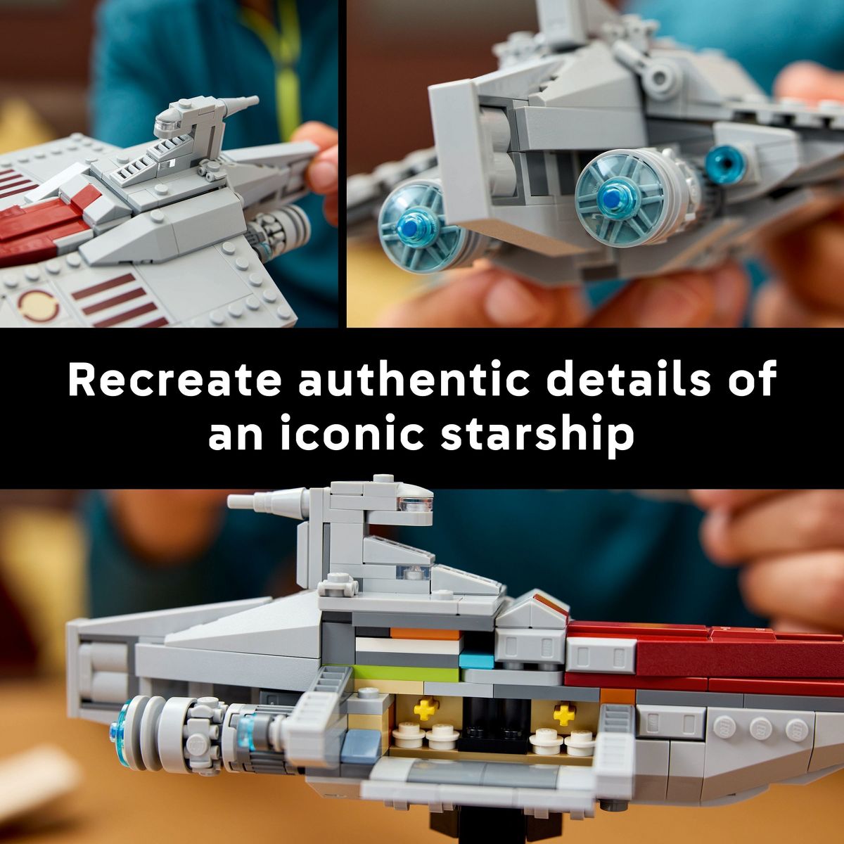 SW Acclamator-Class Assault Ship Buildable Spaceship Model Lego Set 3