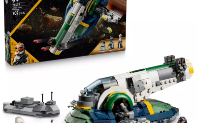 New Attack of the Clones Jango Fett's Starship Lego Set available now!