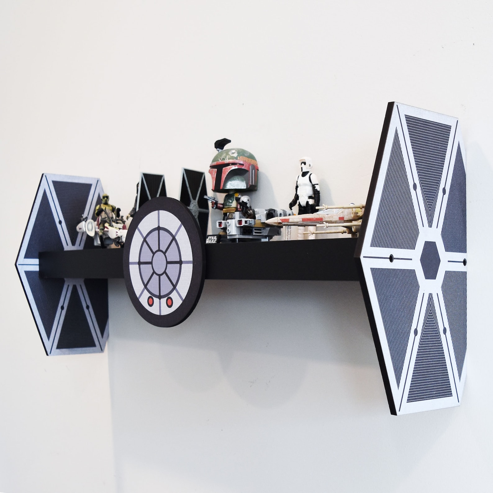 SW Imperial Tie Fighter Inspired Wall Display Shelf 1