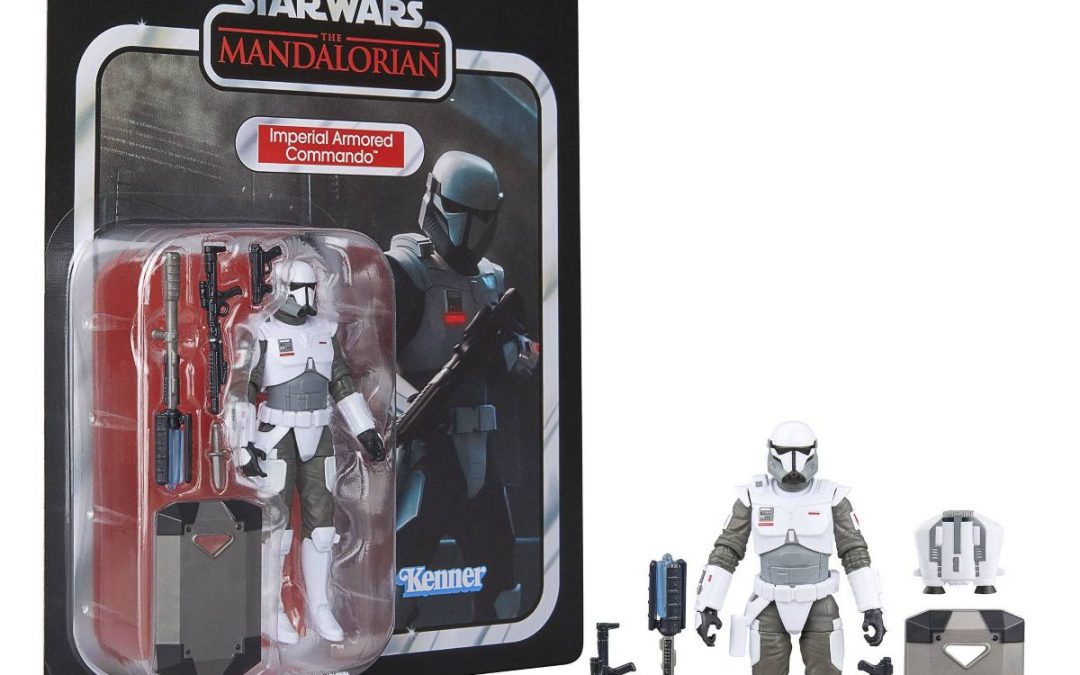 New The Mandalorian Imperial Armored Commando Trooper Vintage Figure available now!