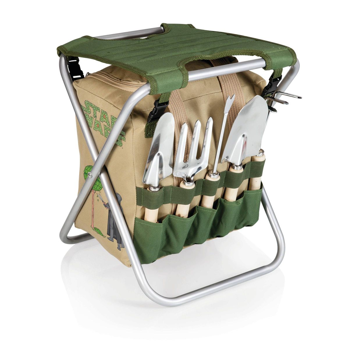 SW Darth Vader Picnic Time Gardener Folding Seat with Tools 2