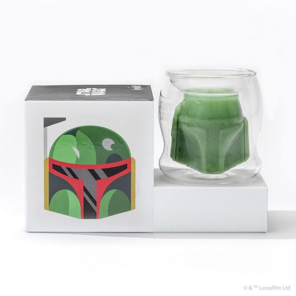 SW Boba Fett 3D Helmet Double Wall Coffee Glass 1