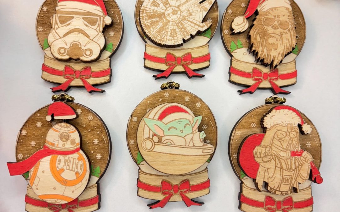 New Star Wars Wooden Decor Christmas Ornaments Set available now!
