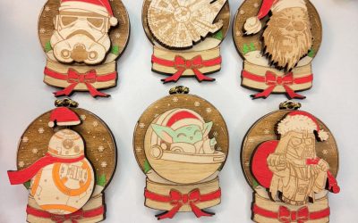 New Star Wars Wooden Decor Christmas Ornaments Set available now!