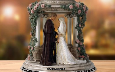 New Star Wars Couple Galaxy Wedding Acrylic Figurine Custom Plaque available now!