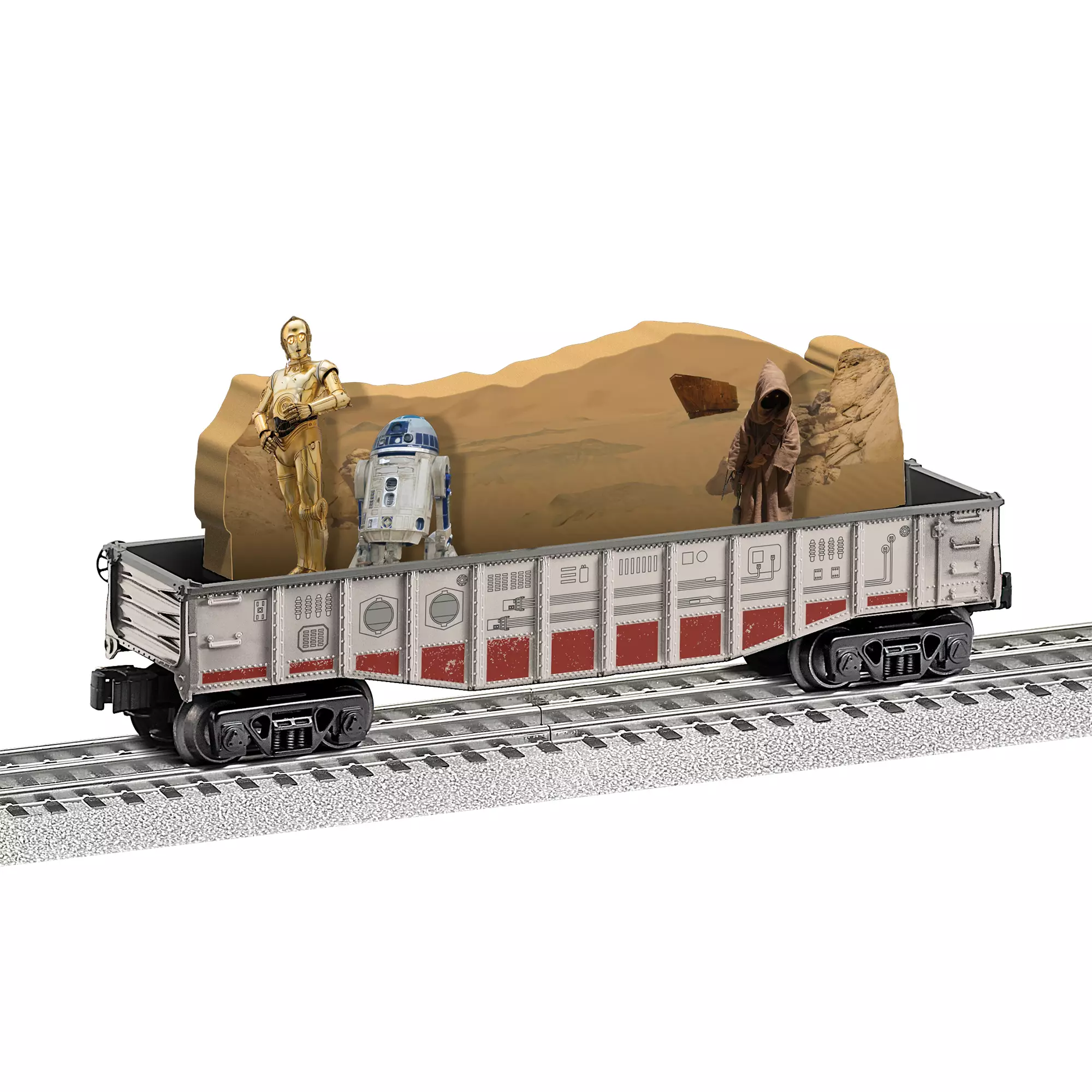 SW Rebel Chasing Gondola Droids Train Boxcar